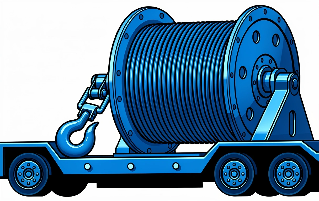 Tow truck winch assembly