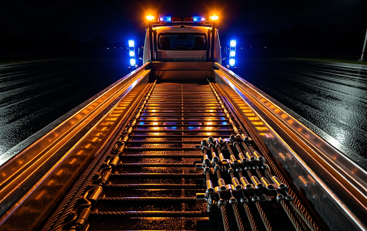 Flatbed rigging setup